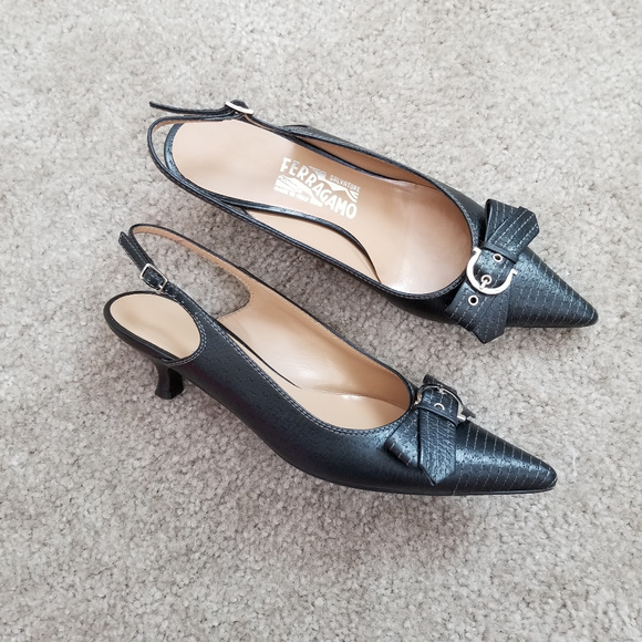 ferragamo kitten heels